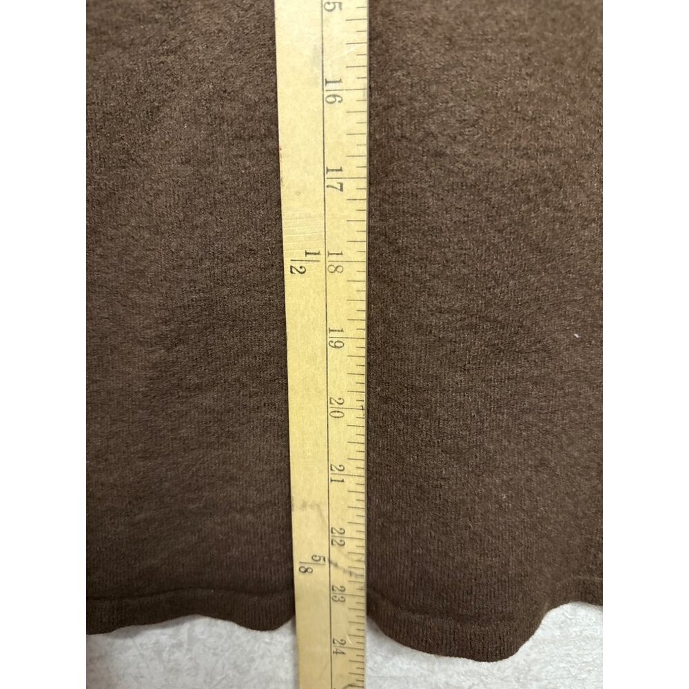 The North Face Men's Sweater Vintage Brown Cotton Wool Layer 1/4 Zip XXL Outdoor - Picture 6 of 9